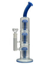 Triple Chamber Tree Perc Bend Color Tube Water Pipe